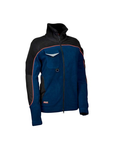 Cazadora woman forro polar rider azul marino negro talla s