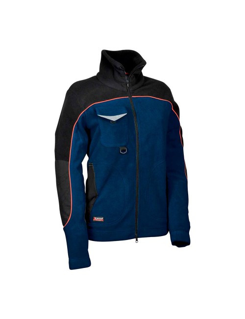 Cazadora woman forro polar rider azul marino negro talla s