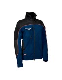 Cazadora woman forro polar rider azul marino negro talla m