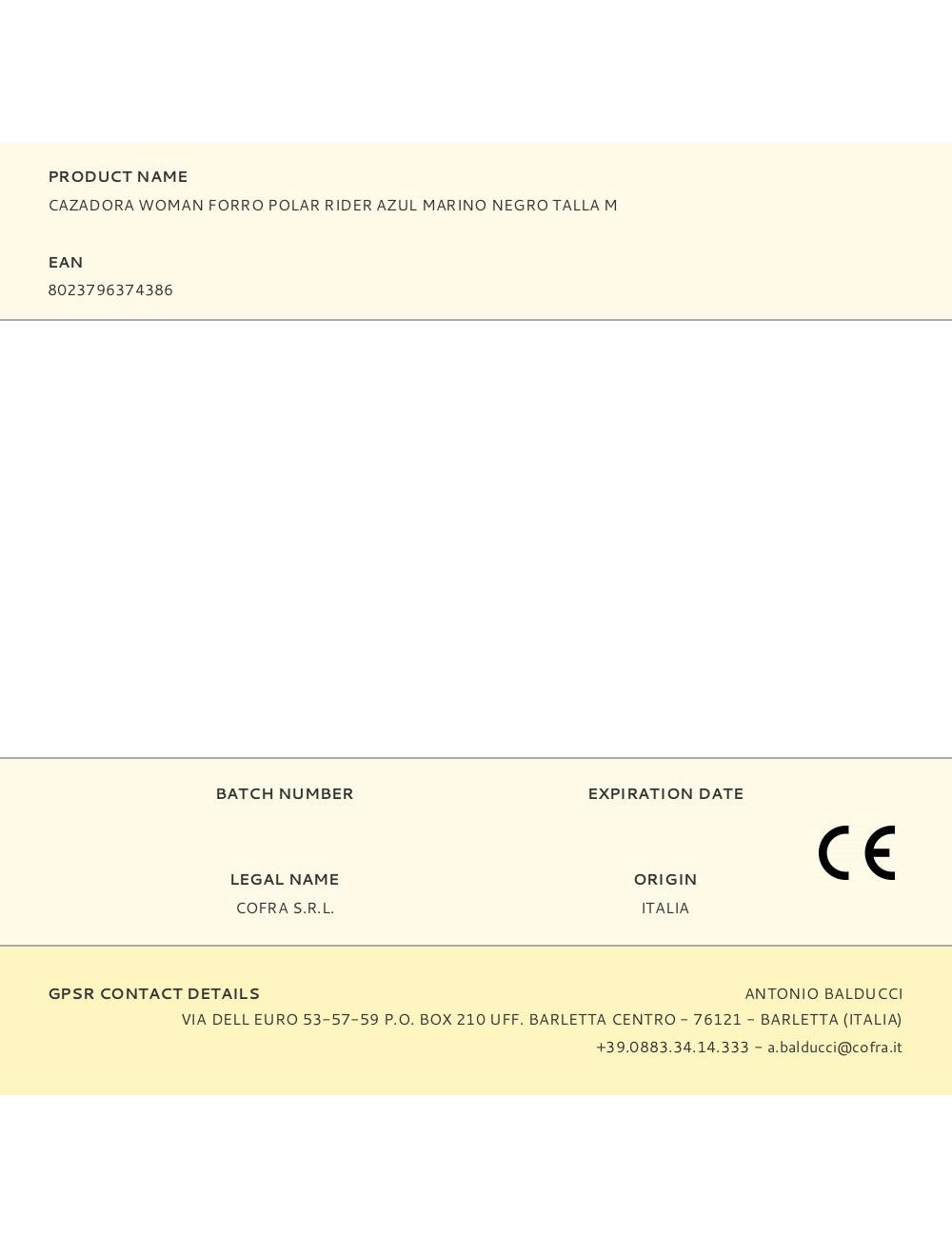 Cazadora woman forro polar rider azul marino negro talla m