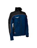 Cazadora woman forro polar rider azul marino negro talla xl