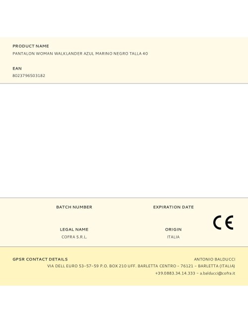Pantalon woman walklander azul marino negro talla 40