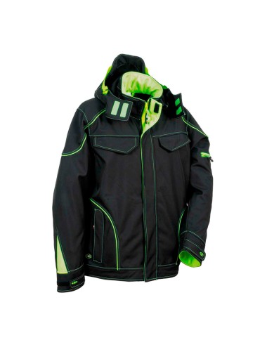 Cazadora softshell tecka negro lime talla 50