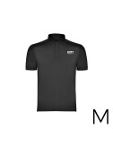 Polo negro talla-m manga corta bordado