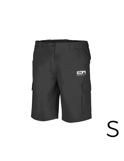 Bermuda negra talla-s serigrafiada