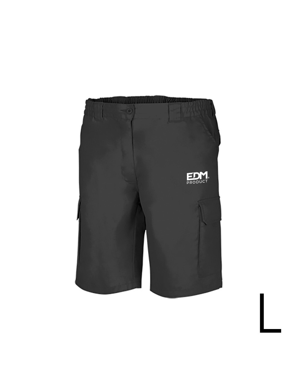 Bermuda negra talla-l serigrafiada