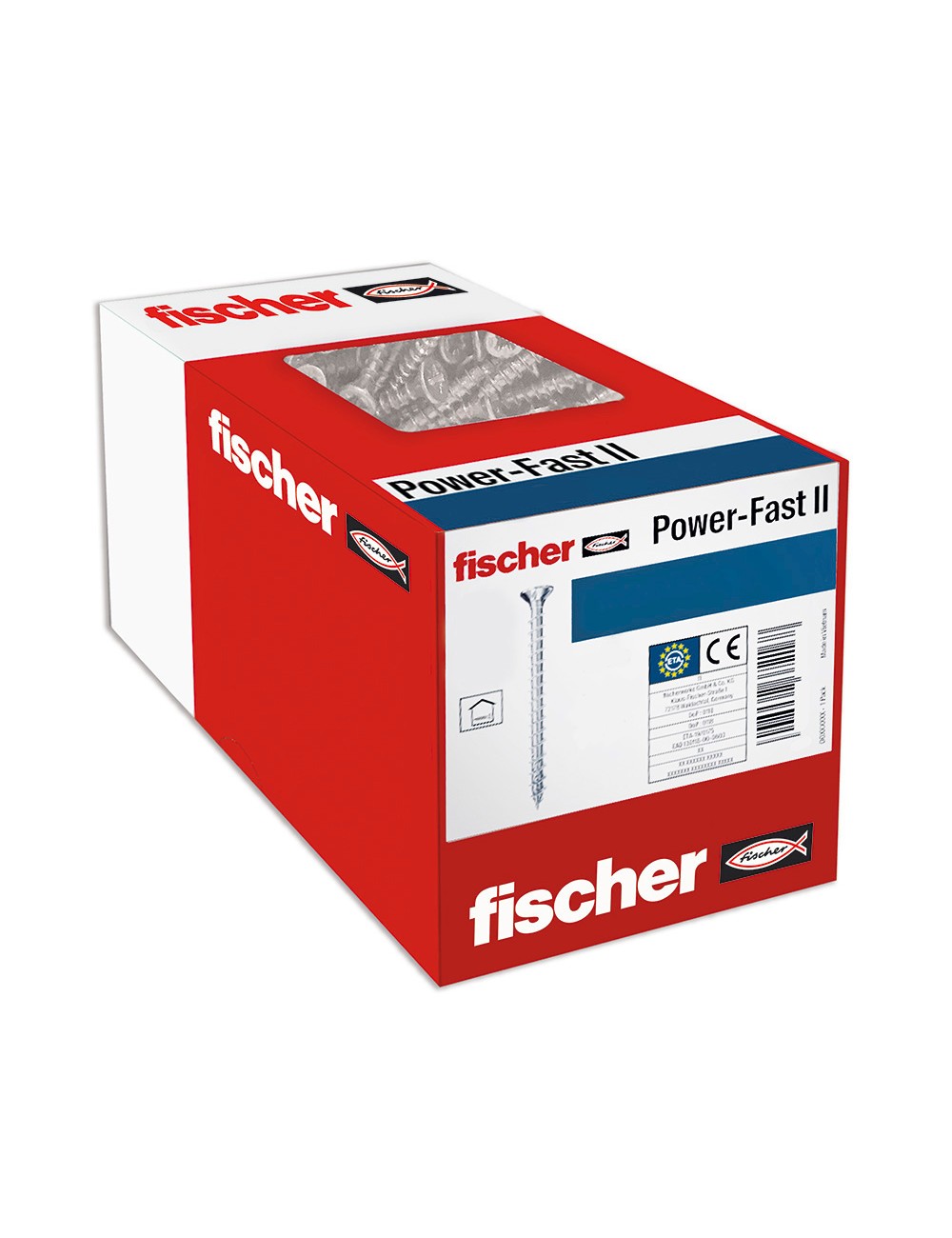 Caja 200 tornillos fpf ii czf 4,0x30 bc 670195 fischer