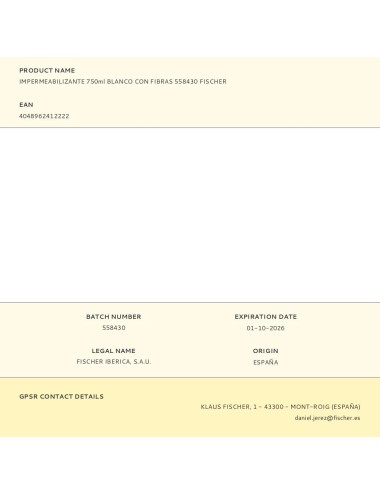 Impermeabilizante blanco con fibras 750 ml