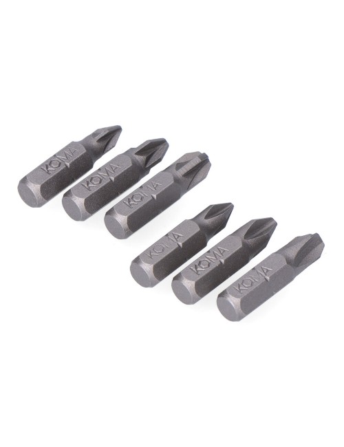 Juego 6 puntas ph 1-2-3 pz 1-2-3 x 25mm