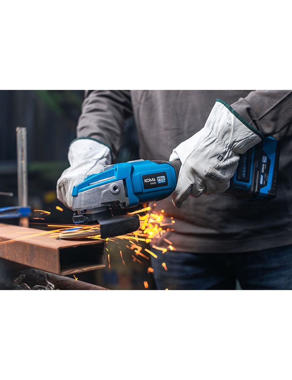 Amoladora brushless 20v (sin batería ni cargador) ø125 mm 37,5 x 12 cm