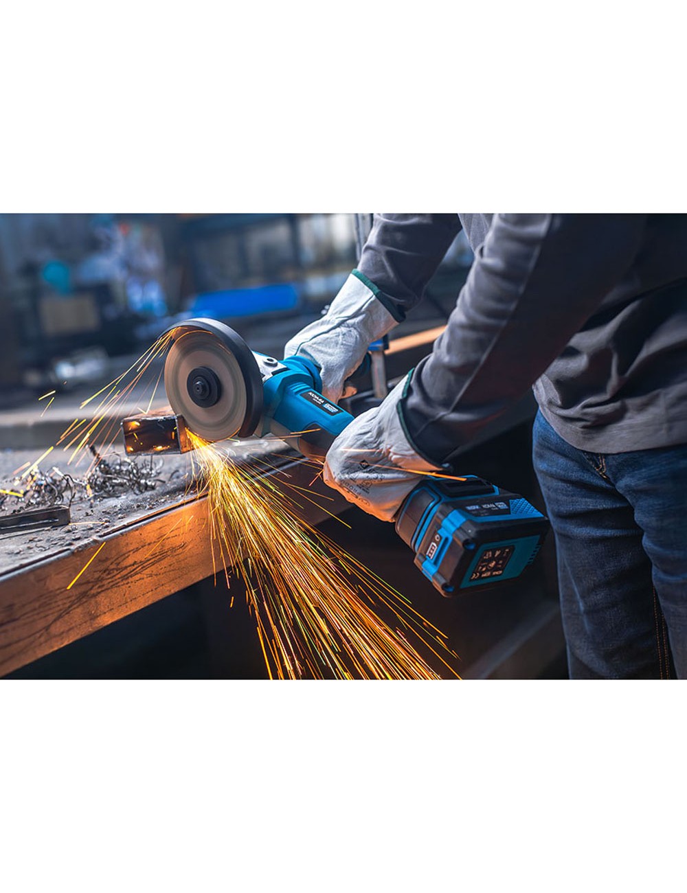 Amoladora brushless 20v (sin batería ni cargador) ø125 mm 37,5 x 12 cm