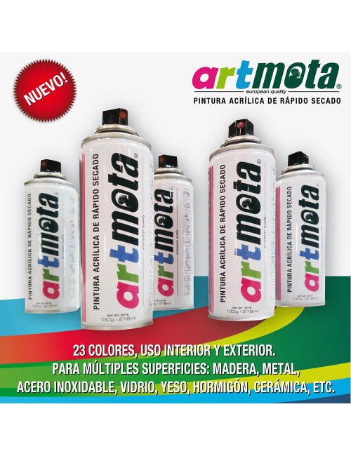 Pintura acrílica spray ral9005 negro brillante 216 ml