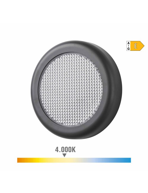 Aplique led redondo 6w 450 lm 4000 k luz dia ip65 ø14 x 2,8 cm