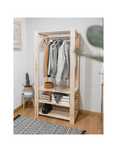 Kit vestidor evolution 76,5 x 38,5 x 174,5 cm