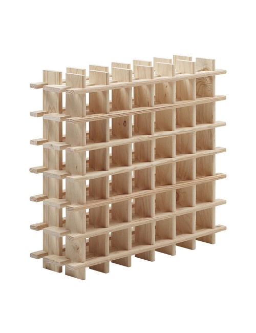 Botellero de pino macizo evolutivo rioja para 36 botellas 75 x 22 x 75 cm
