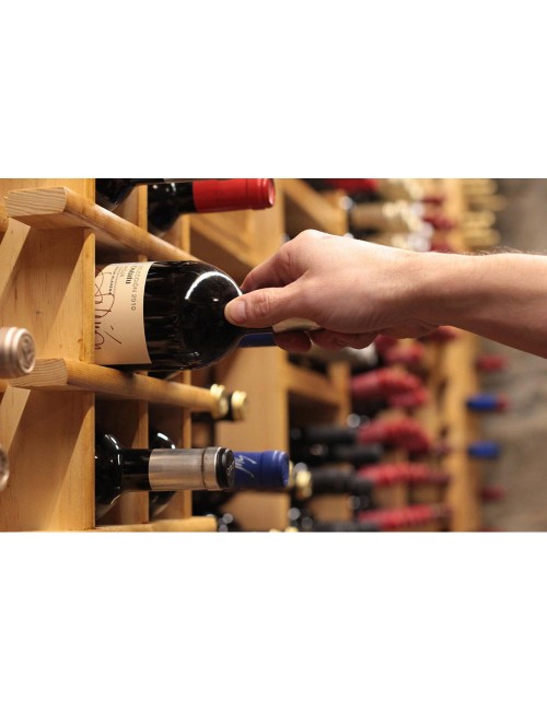 Botellero de pino macizo evolutivo rioja para 36 botellas 75 x 22 x 75 cm