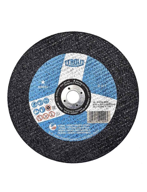 Disco corte plano 41c ø230 x 2,0 x 22,23 mm a30q-bfb