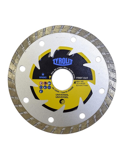 Disco diamantado c3r ø115 x 2,0 x 22,23 mm