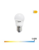 Bombilla esferica led e27 8,5 w 1000 lm 6400 k luz fria ø4,5 x 8,6 cm