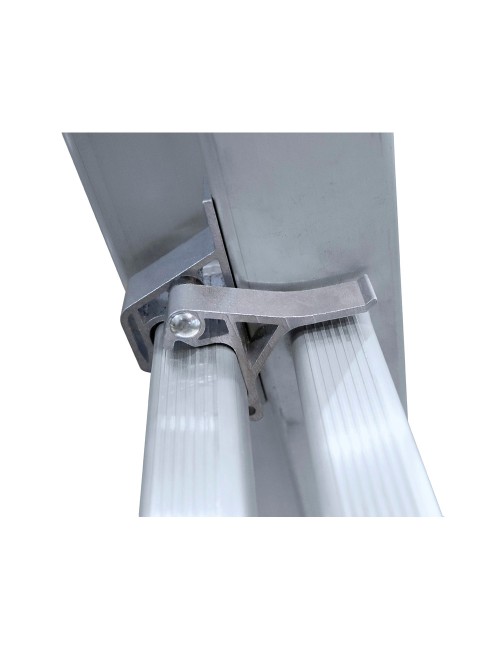 Escalera transformable de aluminio 2 x 9 peldaños