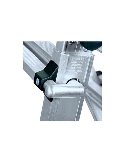 Escalera multifunción telescópica de aluminio 4 + 4 peldaños en131