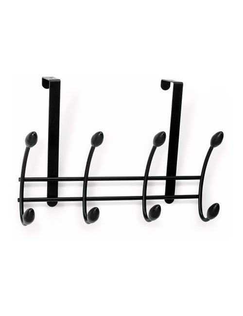 Colgador sobrepuerta negro (blister), 208 x 306 x 109 mm