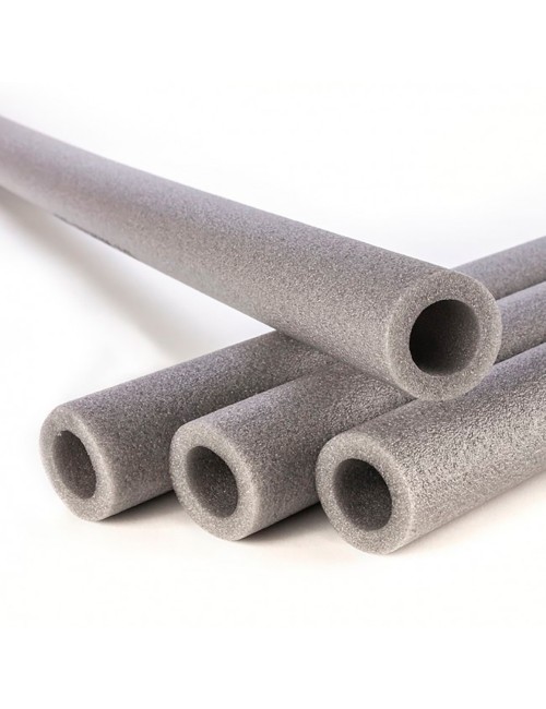 Coquilla polietileno 1 m gris espesor 10 mm, interior ø28 mm