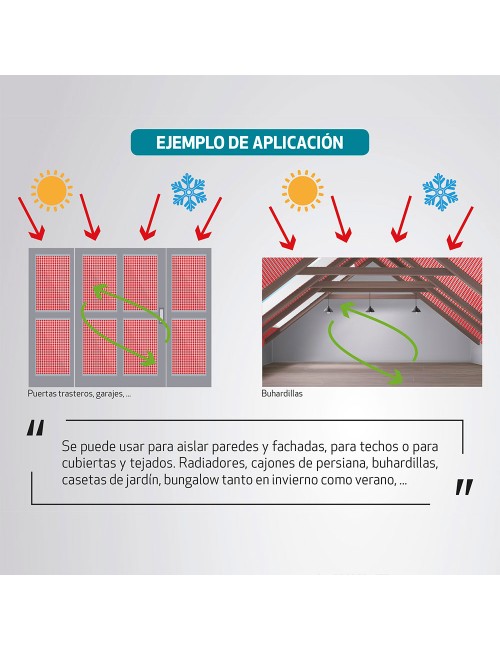 Aislamiento térmico reflectante multicapa 1,20 x 5 m