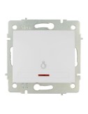 Pulsador luz luminoso 10a 250v serie europa solera erp04ilqc