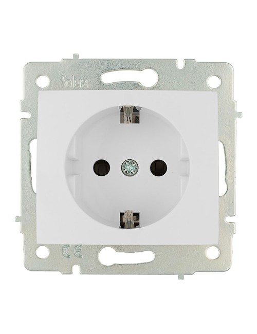 Base bipolar con t/tl 16a 250v con obturador serie europa solera erp60