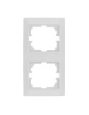 Marco vertical para 2 elementos blanco 81x154x10mm serie europa solera erp62u