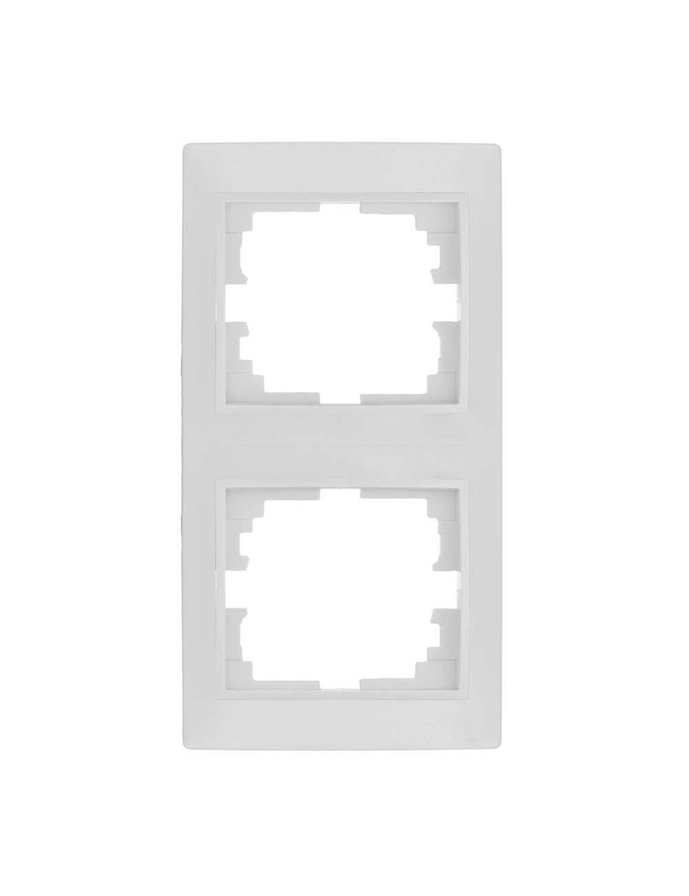 Marco vertical para 2 elementos blanco 81x154x10mm serie europa solera erp62u