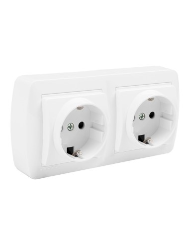 Base doble bipolar con t/tl superficie mural 148 x 72 x 42 mm