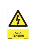 Cartel peligro "alta tension" (pvc 0.7mm) 30x40cm normaluz