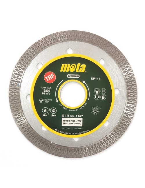 Disco diamantado turbo fino trf ø115 mm