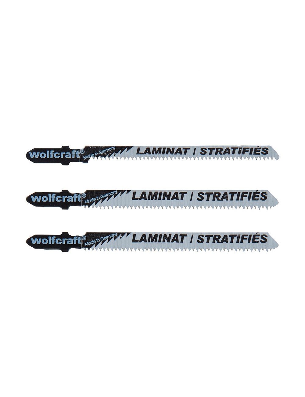 Hojas de sierra de calar para madera dura vástago en t hcs, pack 3 uds