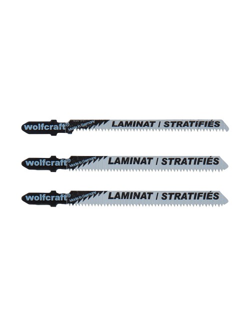 Hojas de sierra de calar para madera dura vástago en t hcs, pack 3 uds