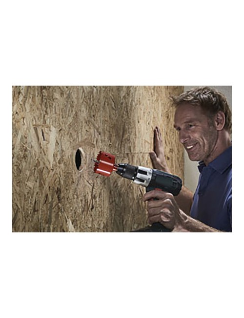 Sierra de corona bimetal completo con adaptador y broca piloto ø20 mm