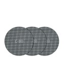 Tejidos de rejilla adherentes carburo de silicio ø125 mm, grano 80/120/220, pack 5 uds