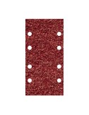 Hojas de lijar adhesivas de corindón perforadas, 93 x 185 mm, grano 80, pack 10 uds