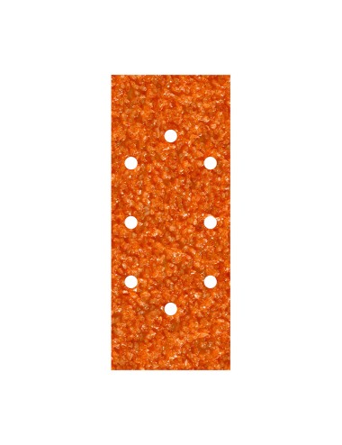 Hojas de lijar de corindón perforadas oval, 93 x 230 mm, grano 40, pack 5 uds