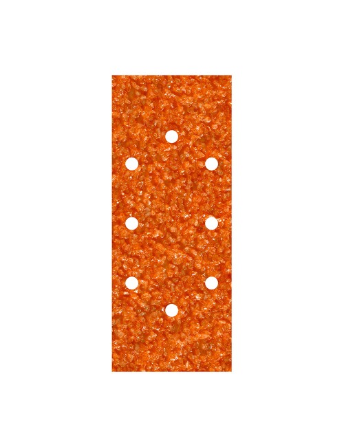 Hojas de lijar de corindón perforadas oval, 93 x 230 mm, grano 40, pack 5 uds