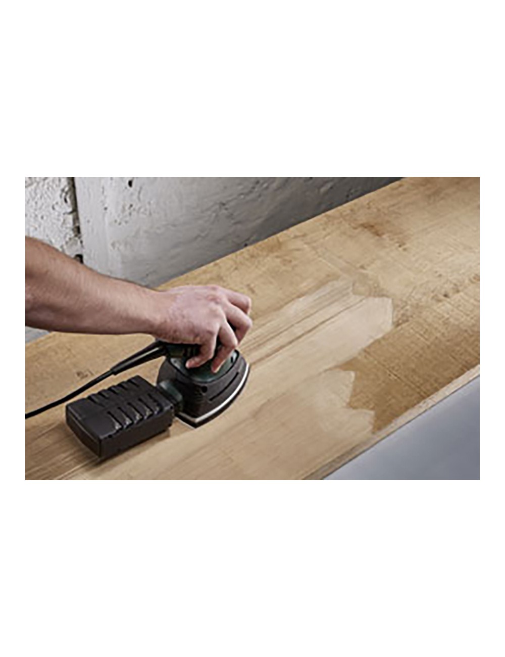 Hojas de lijar adhesivas de corindón perforadas triangular, grano 60, pack 10 uds