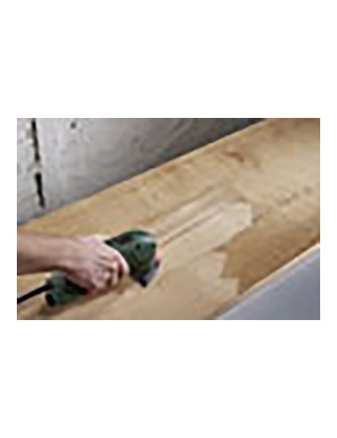 Hojas de lijar adhesivas de corindón perforadas, 95 mm, grano 120 delta, pack 5 uds