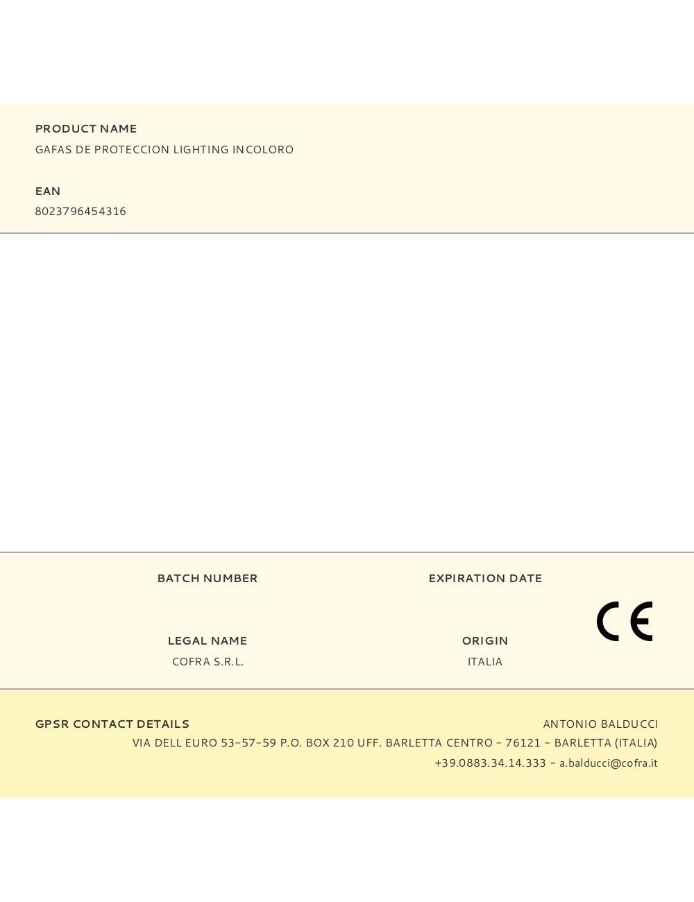 Gafas de proteccion lighting incoloro