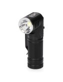 Mini linterna led nano vortex, direccionable, aluminio, recargable, 8w 450 lm