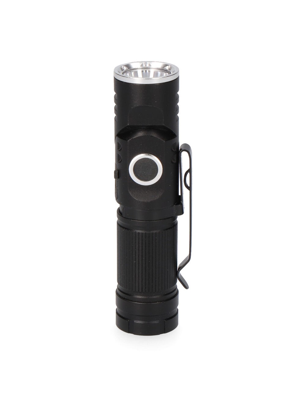 Mini linterna led nano vortex, direccionable, aluminio, recargable, 8w 450 lm