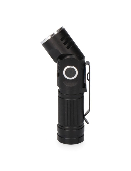 Mini linterna led nano vortex, direccionable, aluminio, recargable, 8w 450 lm
