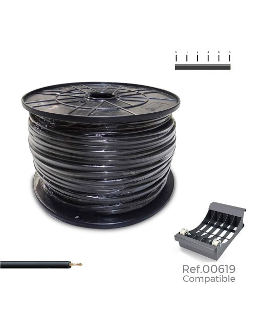 Cablecillo h07v-k 1,50 mm negro,1000 m. (bobina grande)