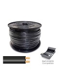 Cable paralelo 48v 2 x 0,75 mm negro 1000 m (bobina grande)